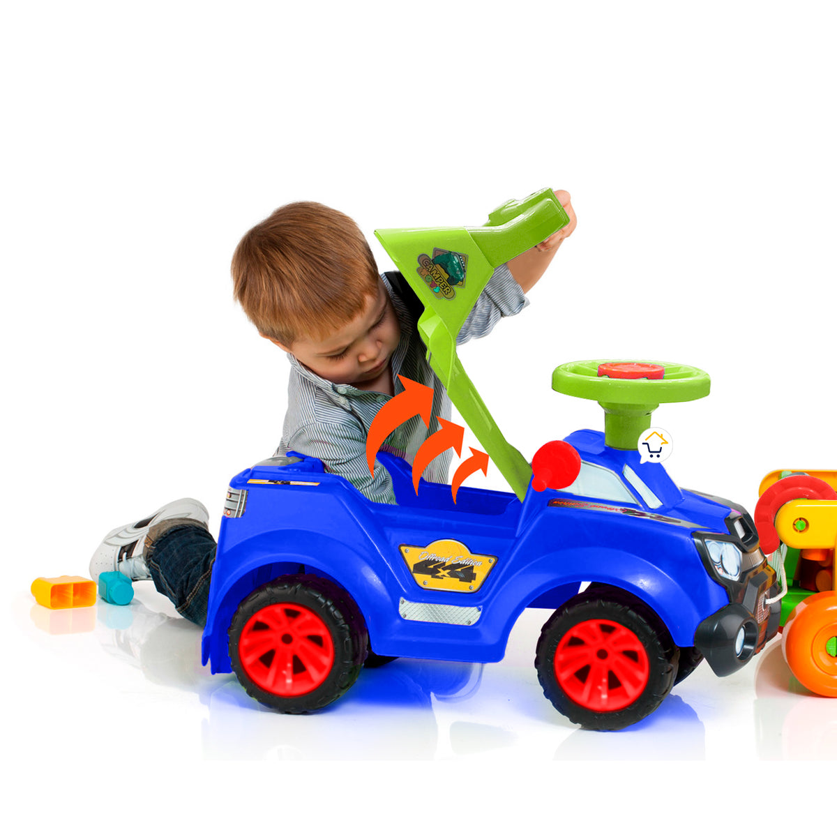 Vehiculo Montable 3 En 1 Paseador PF955