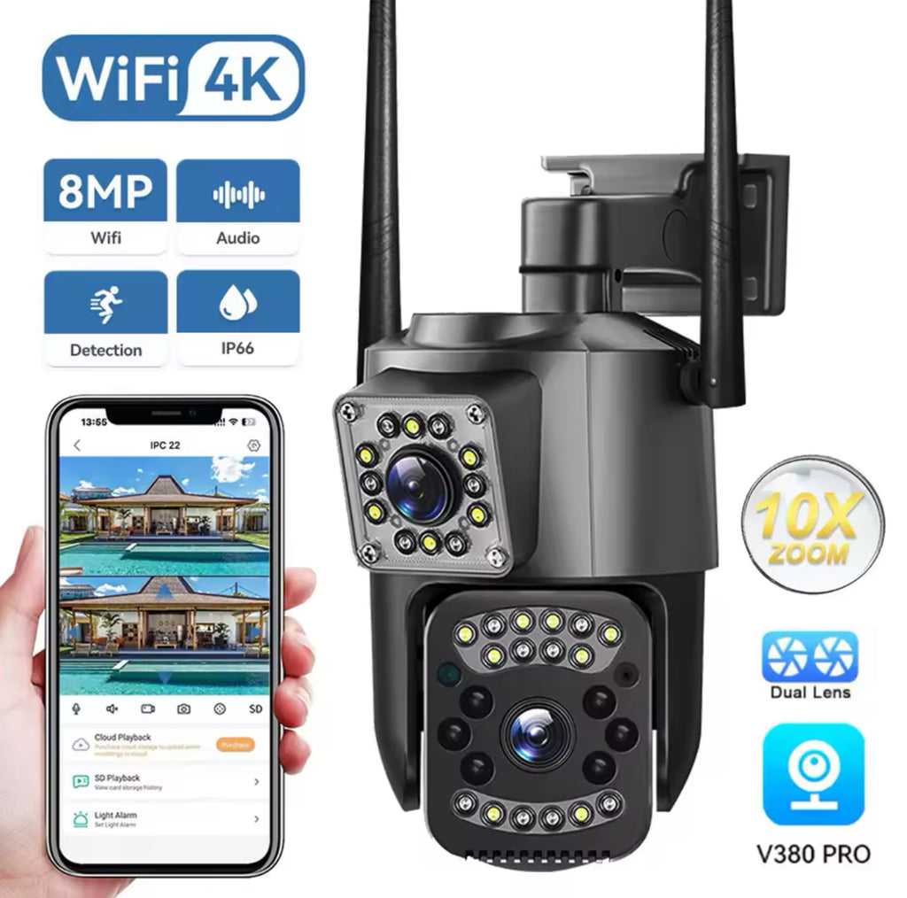 CAMARA PTZ EXTERIOR DUAL WIFI