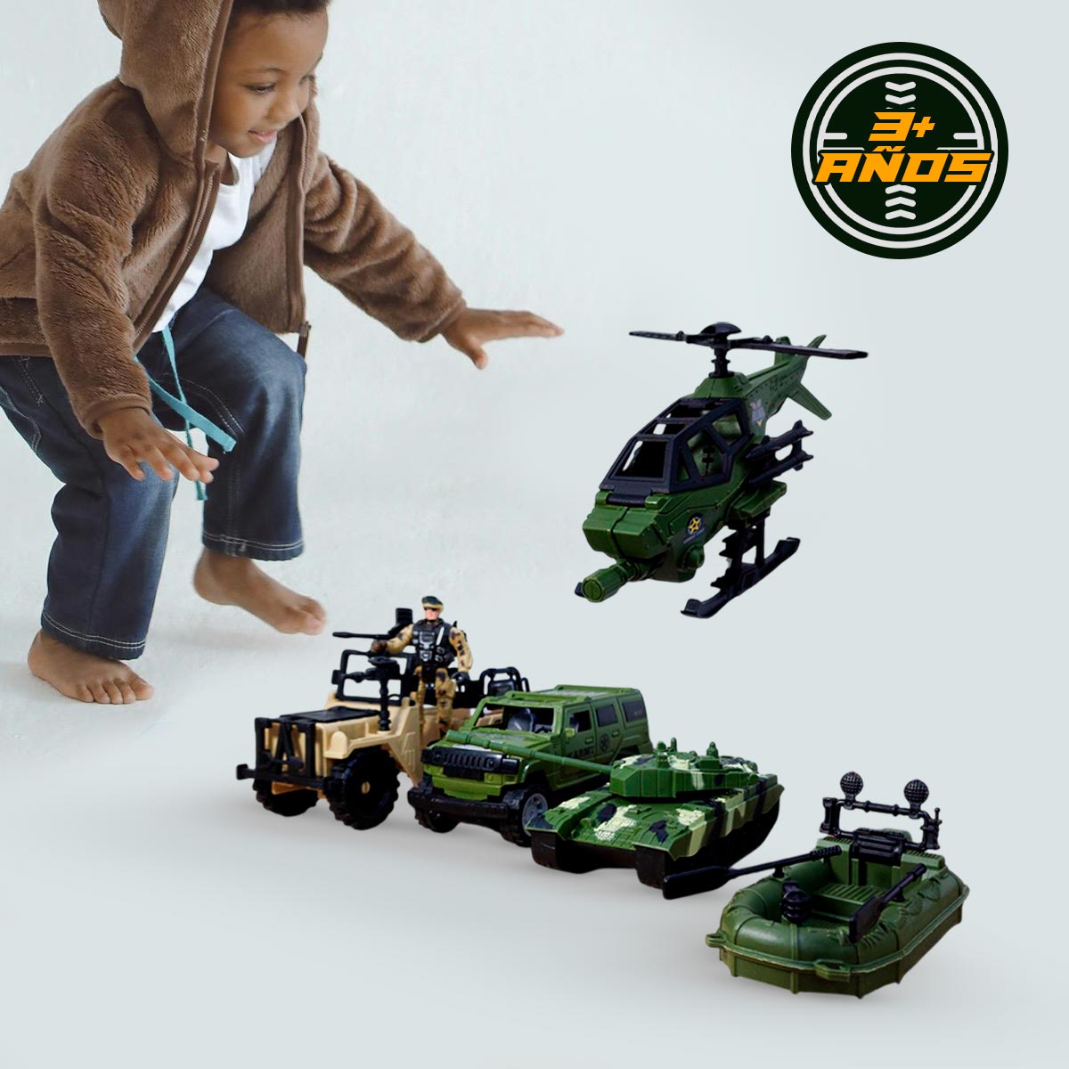 Set Militar x 6 Piezas HW-M223-1