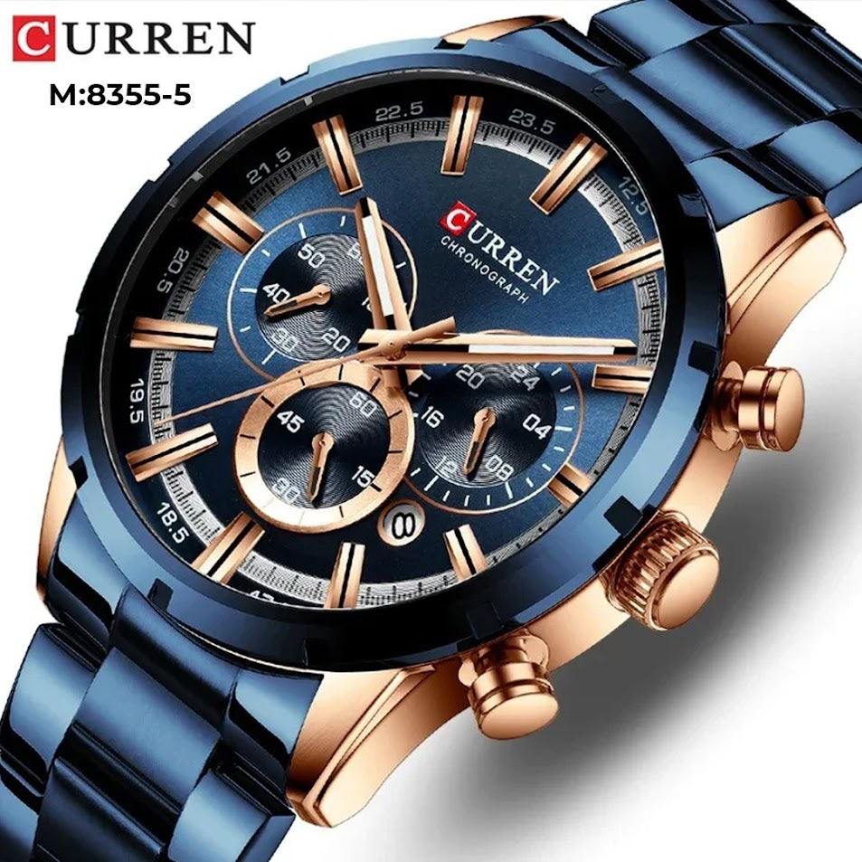 M 8355  CURREN RELOJ METÁLICO