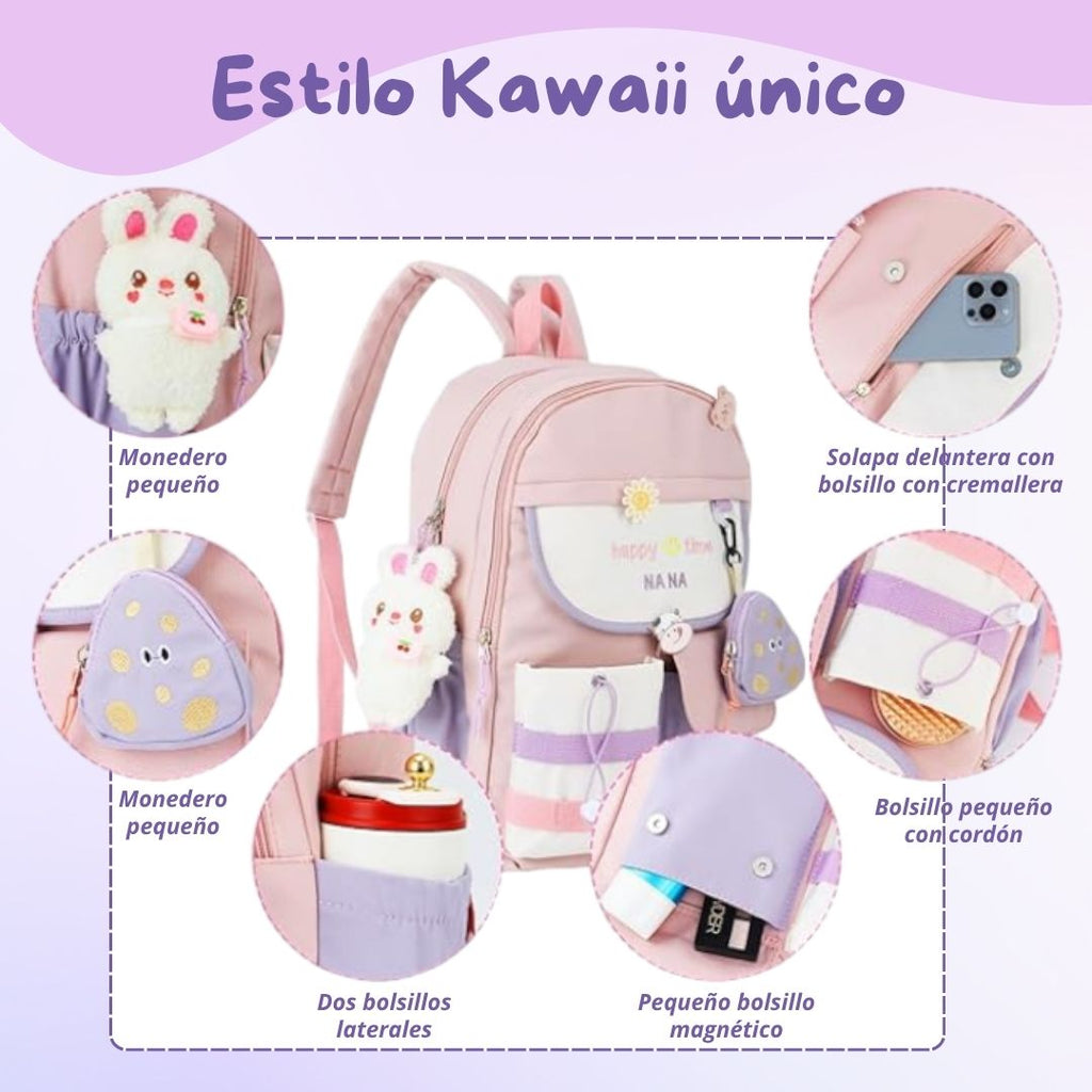 MOCHILA JAPONESA KAWAII GRANDE Y MODERNA