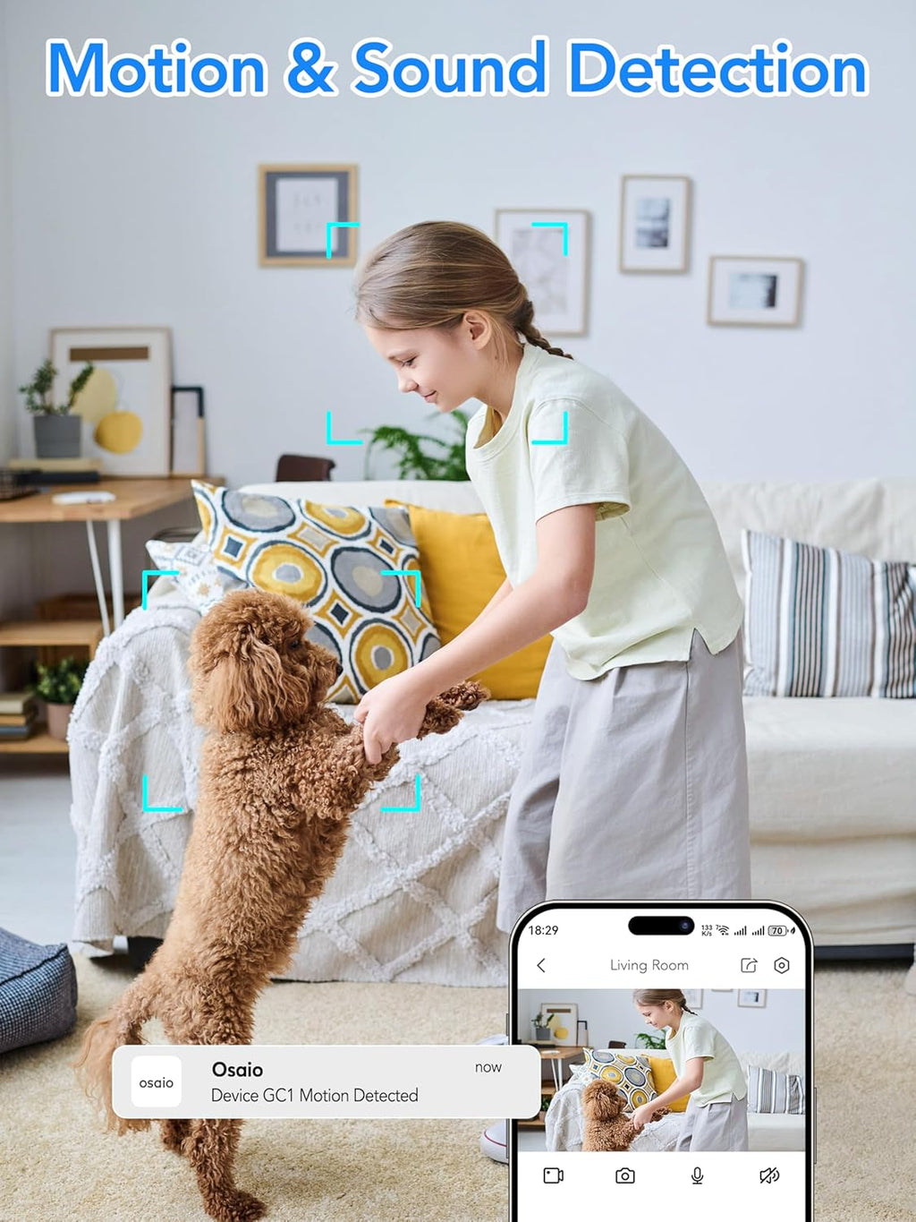 Cámara de seguridad interior 2K 3MP - Marca Elelink