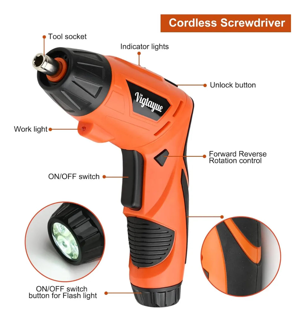 Destornillador+raches46+mini luz llavero