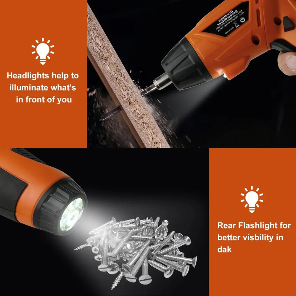 Destornillador+raches46+mini luz llavero